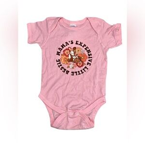 “Mama’s Expensive Little Bestie” Baby Bodysuit – Size 18 Months – Handmade